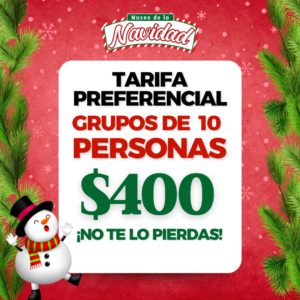 Grupos 10 Personas - Tarifa especial