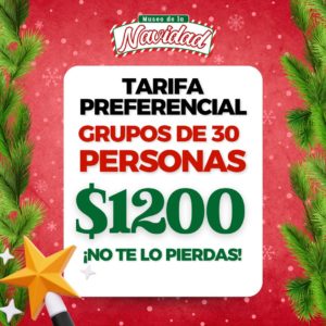 Grupos de 30 personas - Tarifa especial
