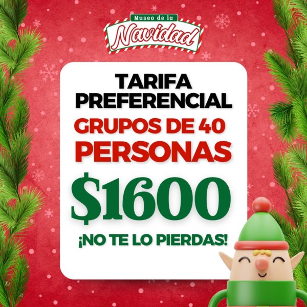Grupos de 40 personas-Tarifa Especial